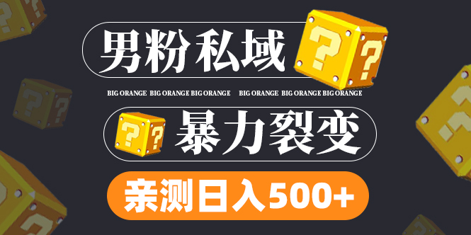 男粉私域项目：亲测男粉裂变日入500+（视频教程）-魔王知识星球