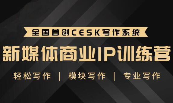 新媒体商业IP训练营：轻松写作模块 零基础写作小白 系统学习写作