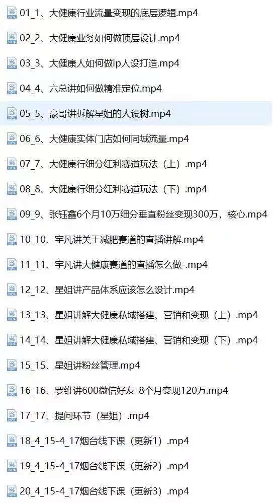 图片[2]-大健康 流量 变现2.0：拓高变现 流量/成高客单/低粉高变现/只讲落地实战