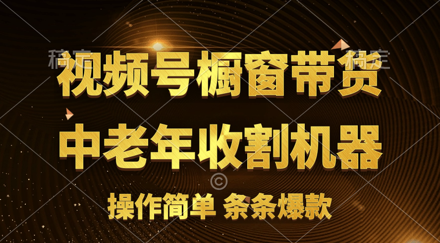 视频号最火爆赛道，橱窗带货，流量分成计划，条&#8230;