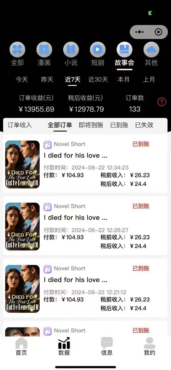 图片[2]-最新海外小说推文撸美金，日入1000＋ 蓝海市场，矩阵放大收益爆炸